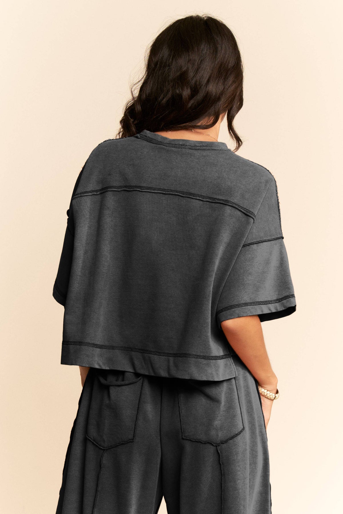 Davi & Dani Mineral Washed Barrel Pants