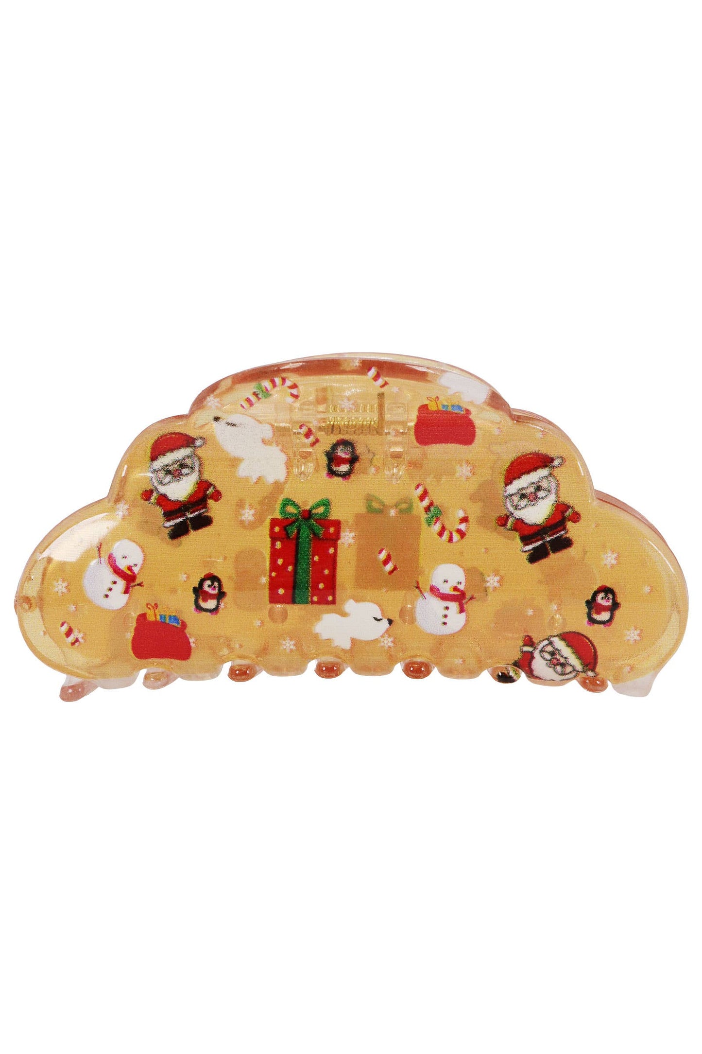 Christmas Itty Bitty Clear Cloud Hair Claw