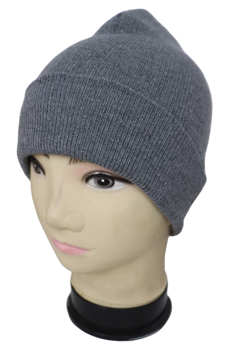 Dark Neutrals Acrylic Cuffed Classic Beanie