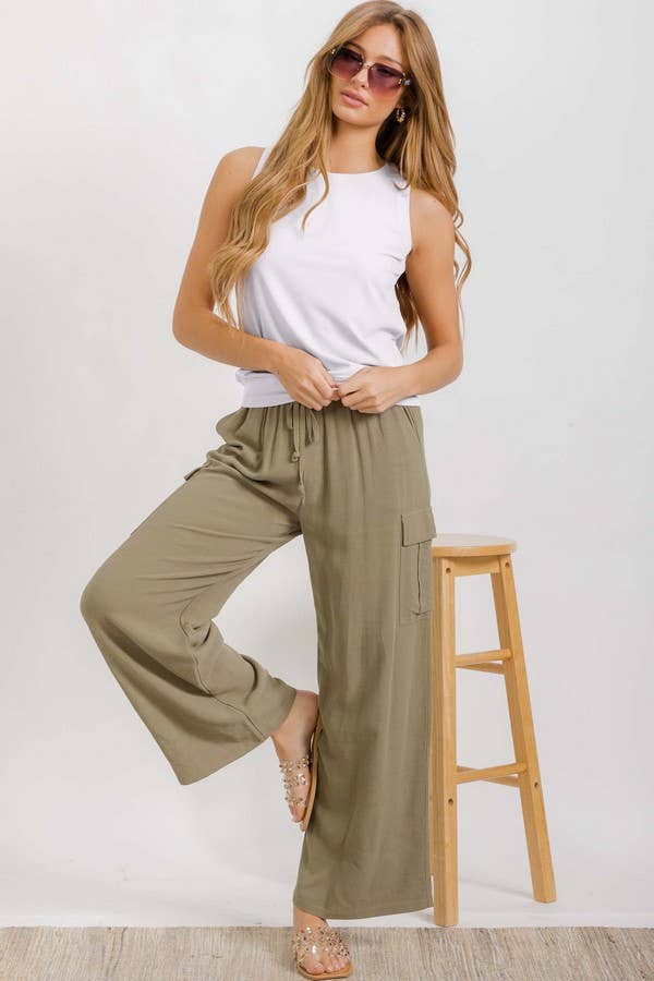 Women's Ribbed Viscose Crew Neck Loose Fit Tank