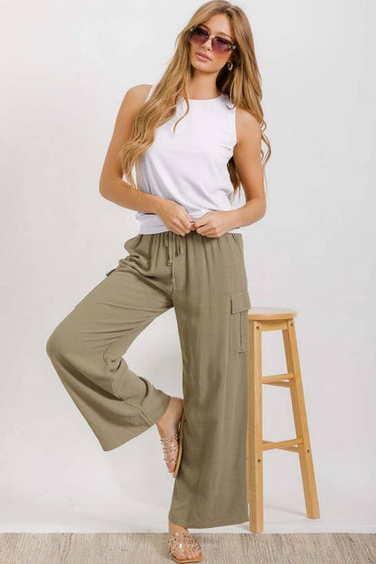 Women's Ribbed Viscose Crew Neck Loose Fit Tank