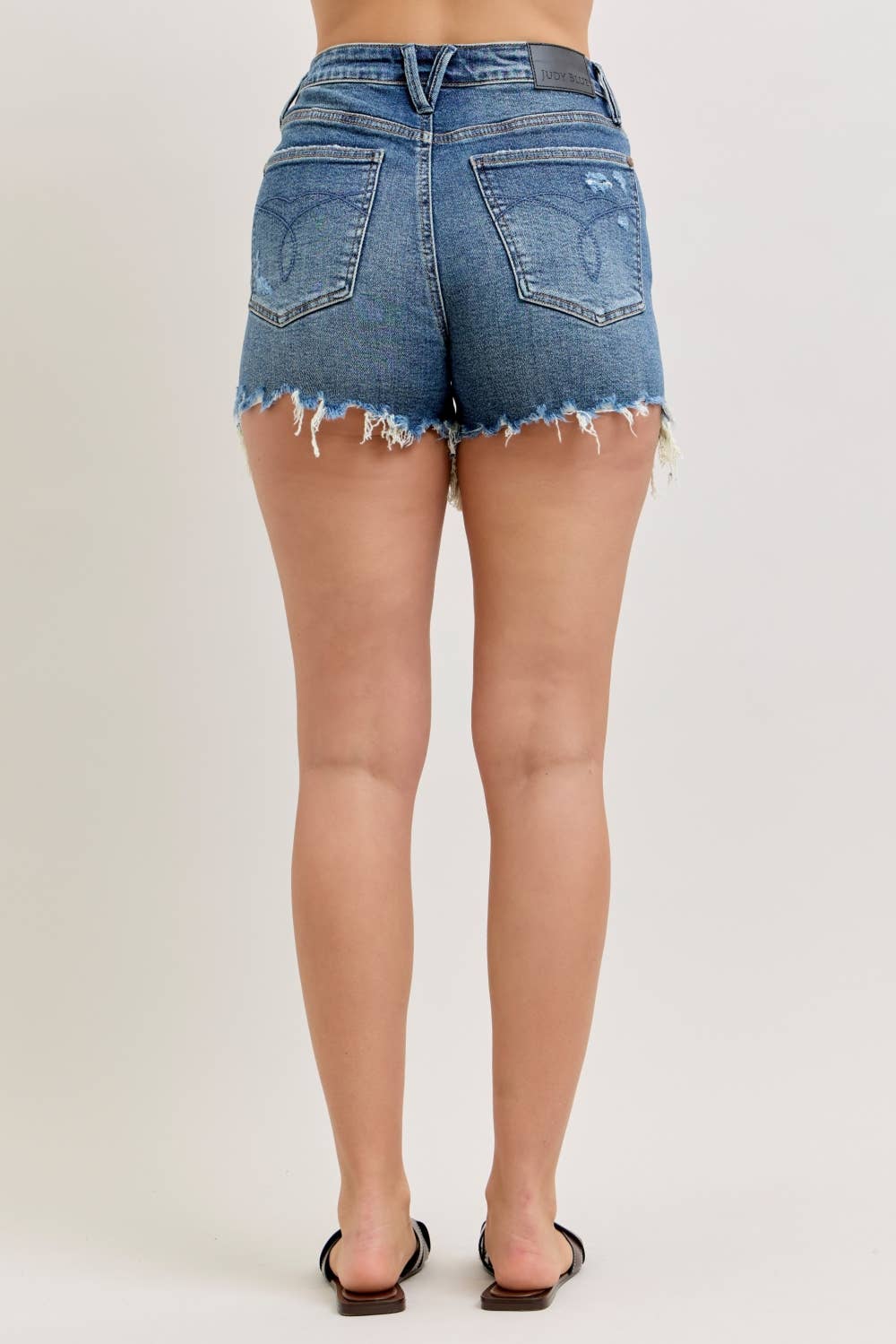 150381Dk HW Rigid Magic Cut Off Shorts