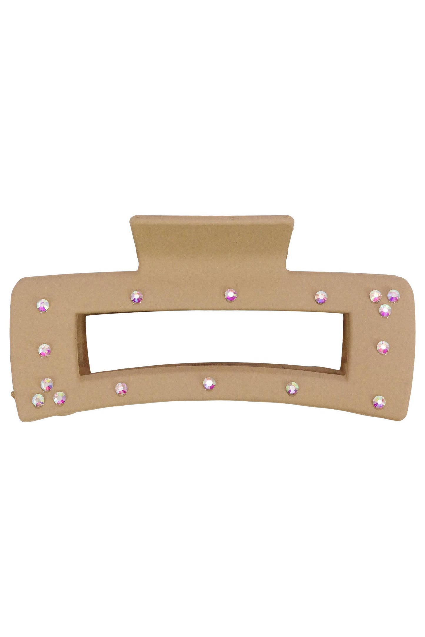 Bling Matte Hollow Block Hair Claw