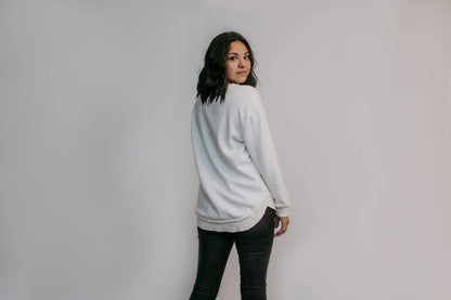 MK159 Acid Washed Sweatshirt - Heather Grey