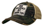 Bad Influence But Damn Fun Distressed Trucker Hat Snarky