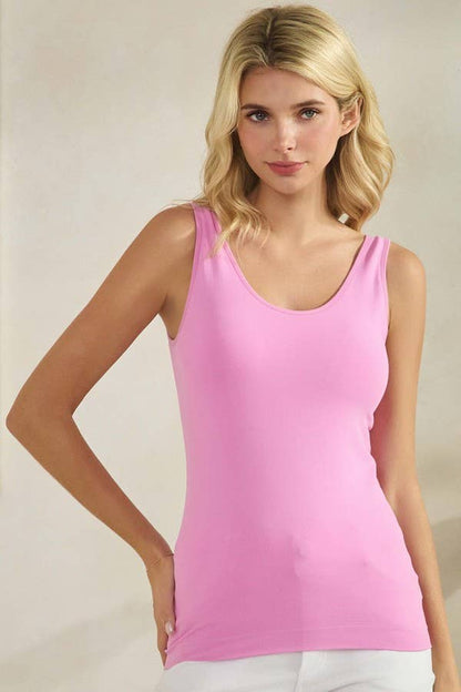 Yelete Seamless Reversible Tank w/ Built-In Bra