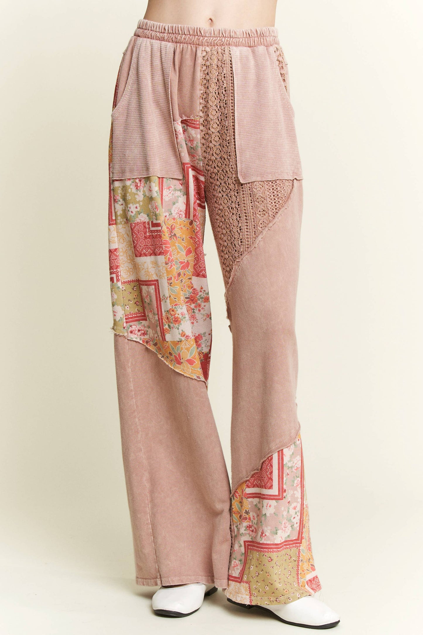 Mineral Wash Floral Bandana Lace Pants HP5767P1