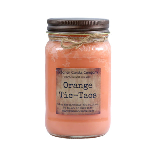 Orange Tic-Tacs Candle