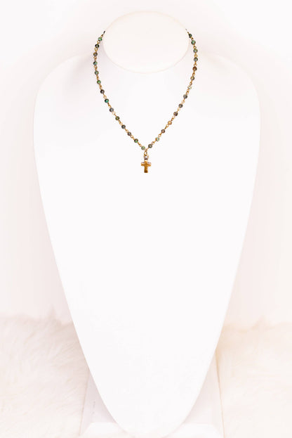 Phoebe Necklace in African Turquoise