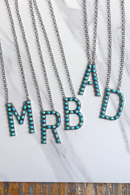 Blaze Initial Necklace-Silver