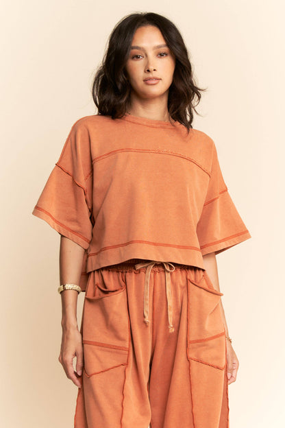 Davi & Dani Mineral Washed Barrel Pants