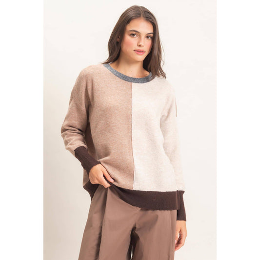 HYFVE Color block Visible Seam Sweater HF26E151