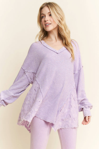 BEST Mineral Washed Western Boho Paisley Top HT5559