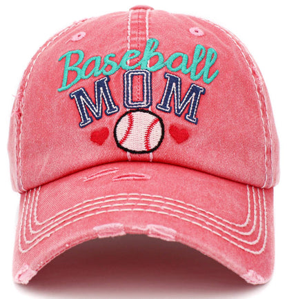 Baseball Mom Washed Vintage Ballcap