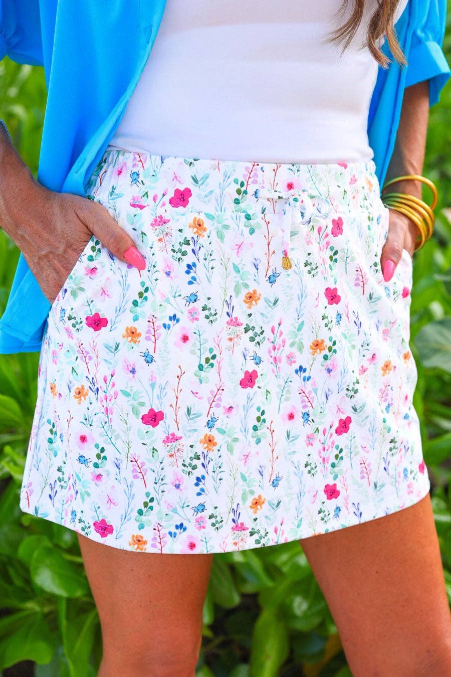 Spring Happy Blooms Skort