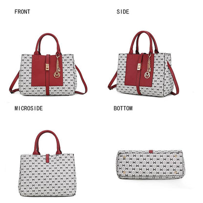 MKF Yuliana Circular M emblem Satchel Bag by Mia K