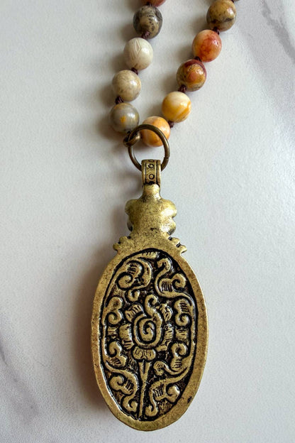 Florette Necklace-Crazy Agate