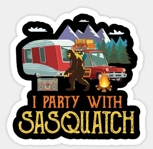 I party with Sas: Sticker