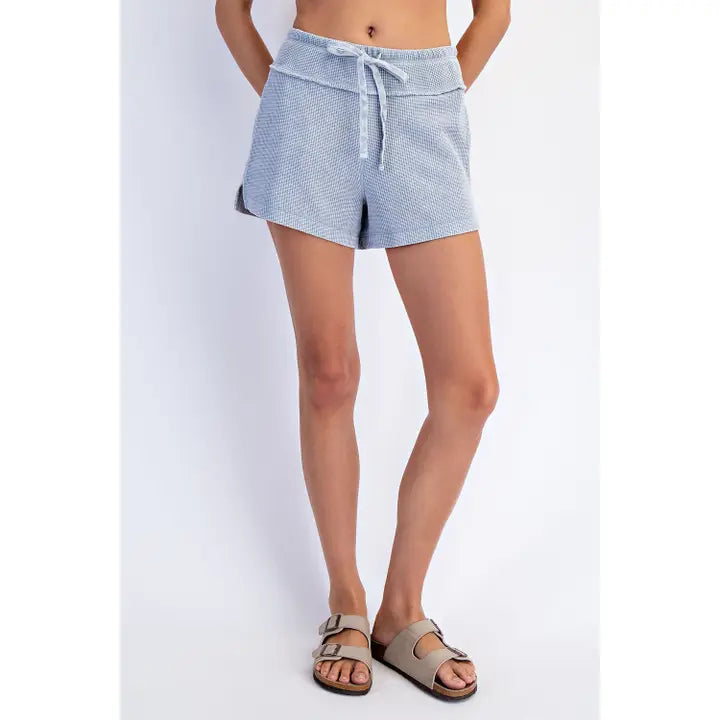Rae Mode P6454 Mineral Washed Honeycomb Shorts