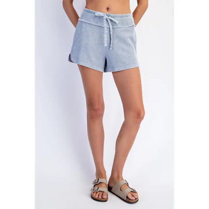 Rae Mode P6454 Mineral Washed Honeycomb Shorts