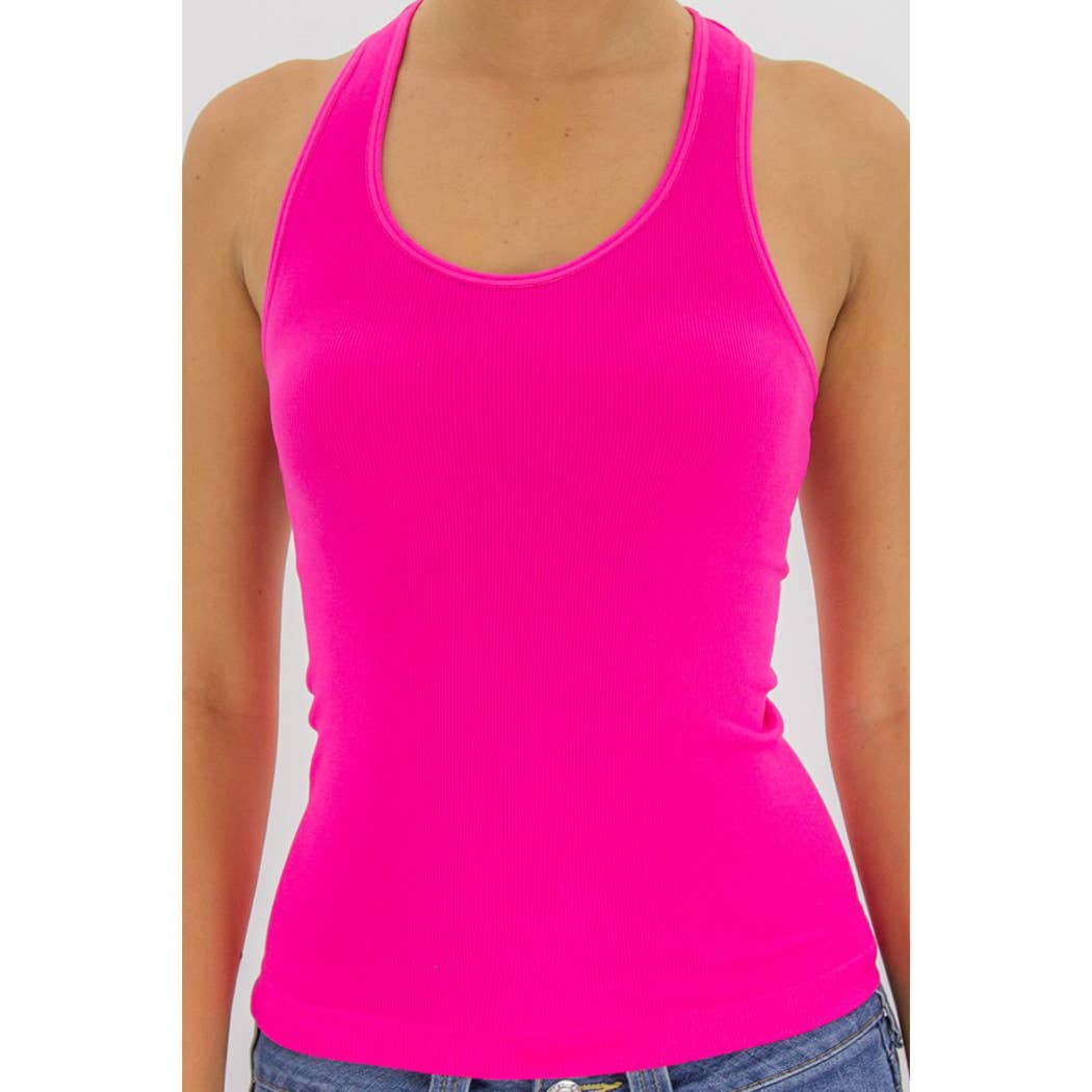 Happy Place Lake of the Ozarks Ribbed Racerback Tank Top