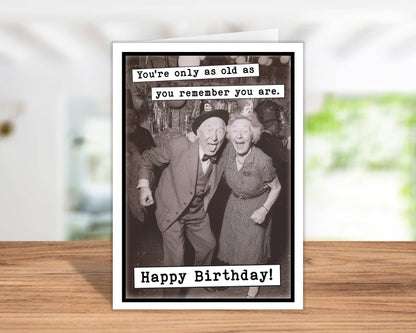 Funny Birthday Cards for Men - Greeting Cards with Display
