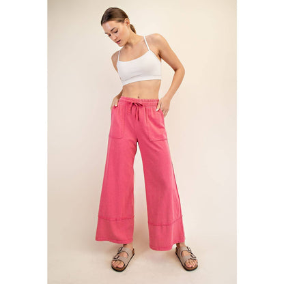 Rae Mode Mineral Washed Cropped Wide Leg Pant P6363