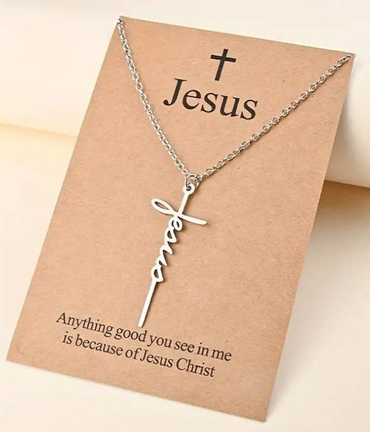 INSPIRATION CROSS PENDANT NECKLACE