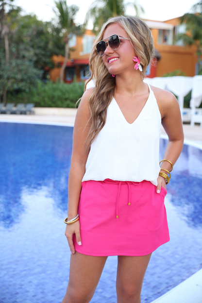 Solid Pink Skort