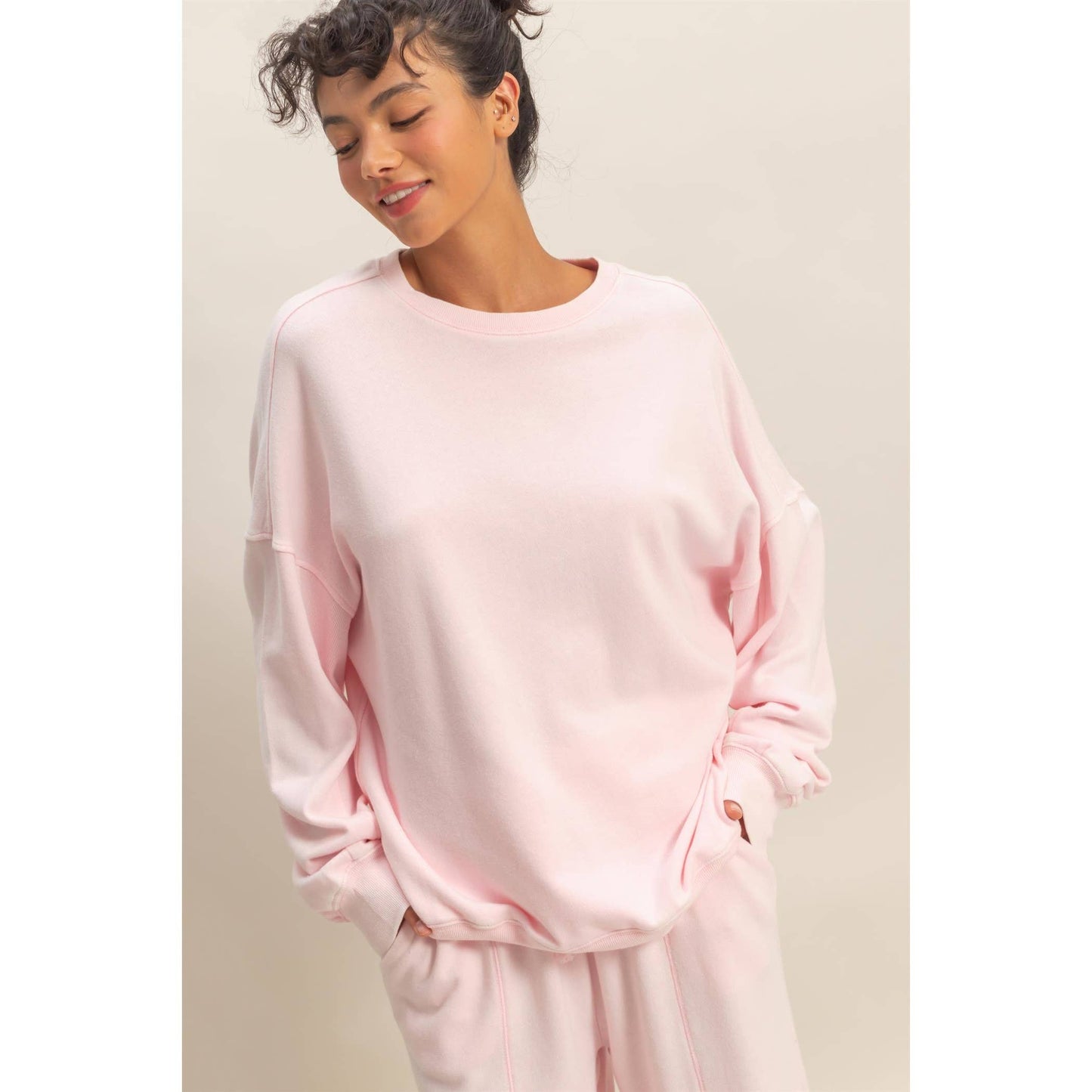 Acid Wash Oversized Sweatshirt