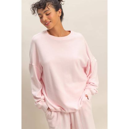 Acid Wash Oversized Sweatshirt