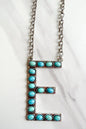 Blaze Initial Necklace-Silver