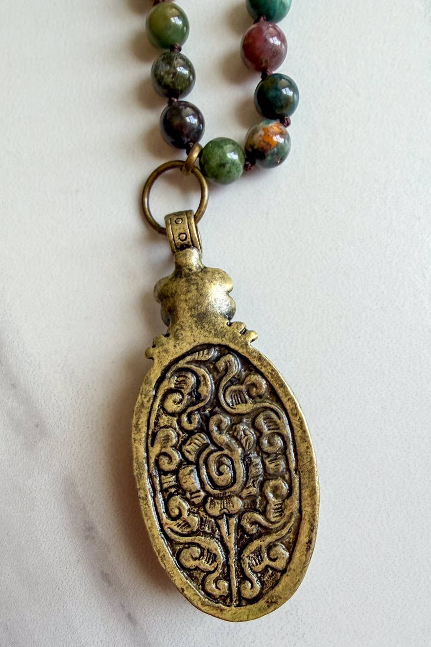 Florette Necklace- India Agate