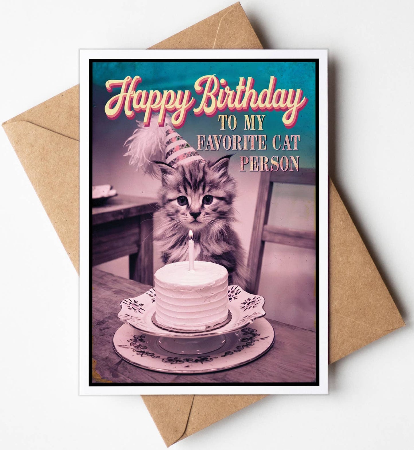 Happy Birthday Greeting Cards for Pet Lovers (Cat Person)