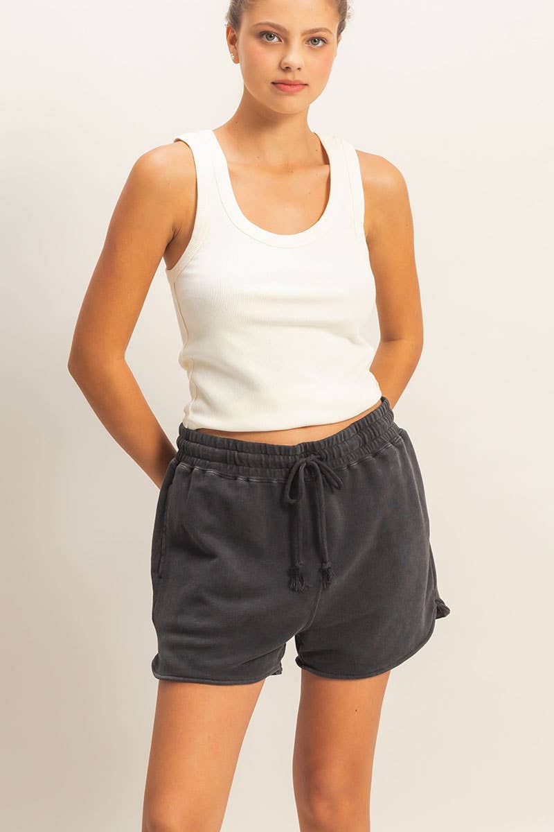 Hyfve DZ26A266 Relaxed Drawstring Shorts