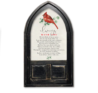 ARCH CANVAS ALWAYS WITH YOU CARDINAL