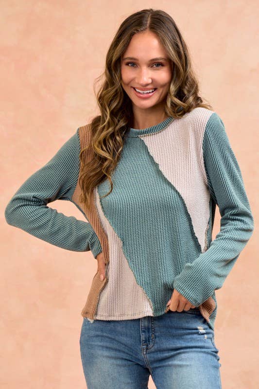 LMT4804-Bold and basic cut ou rib top