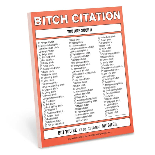 Bitch Citation Nifty Note