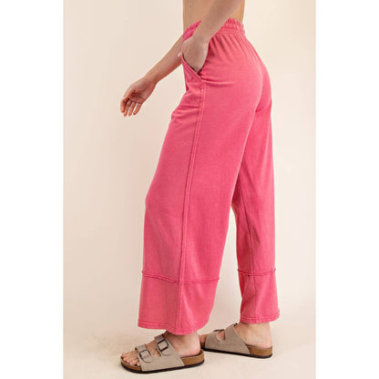 Rae Mode Mineral Washed Cropped Wide Leg Pant P6363