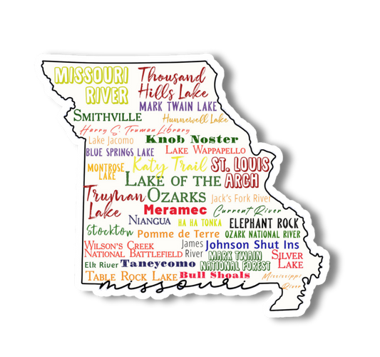 Missouri Recreation State Sticker