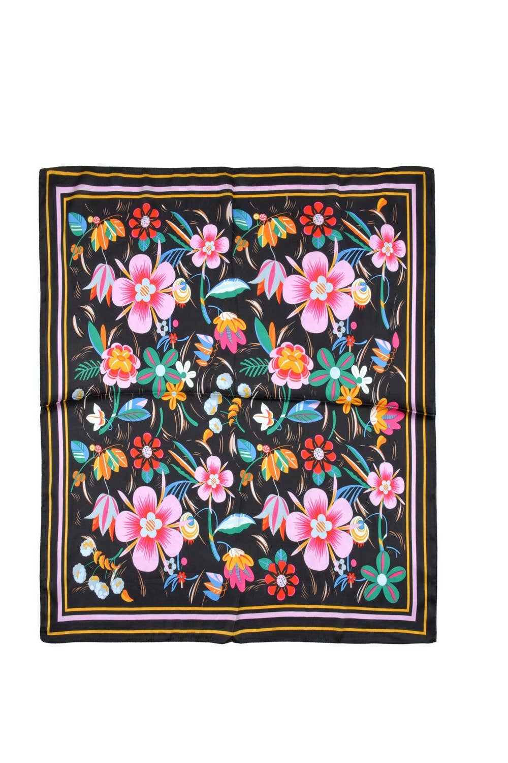 BS0047 Multi Color Flower Print Bandana