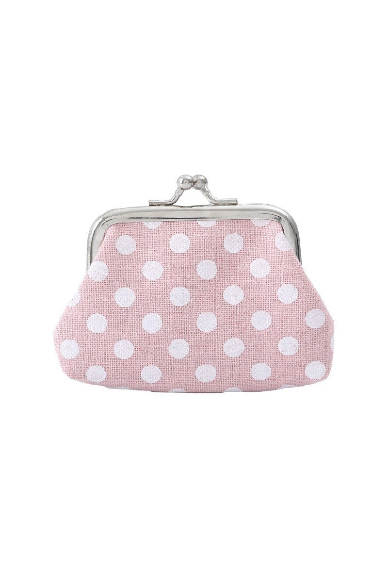 Zenana Polka Dot Kiss Lock Coin Purse UA-219