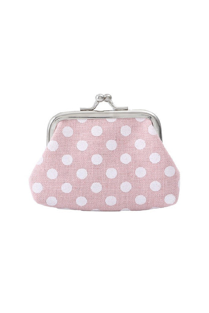 Zenana Polka Dot Kiss Lock Coin Purse UA-219