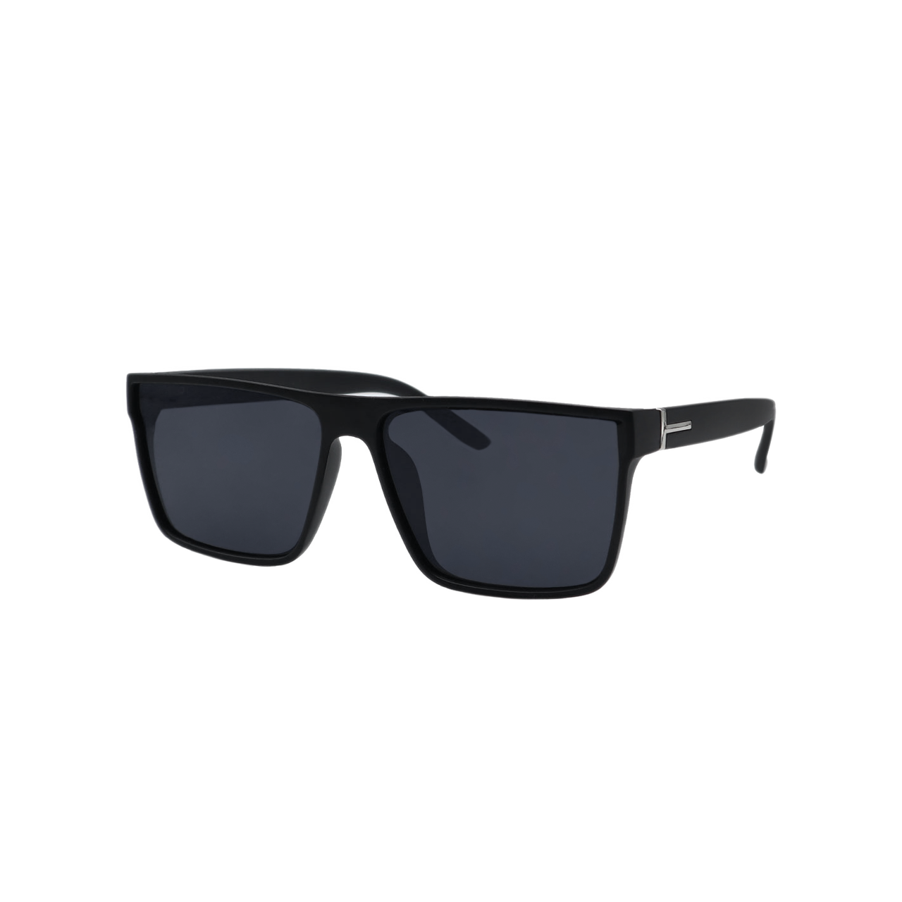 Mens Sunglasses Square Frame New All Black Super Dark Sun