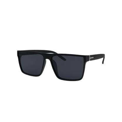 Mens Sunglasses Square Frame New All Black Super Dark Sun