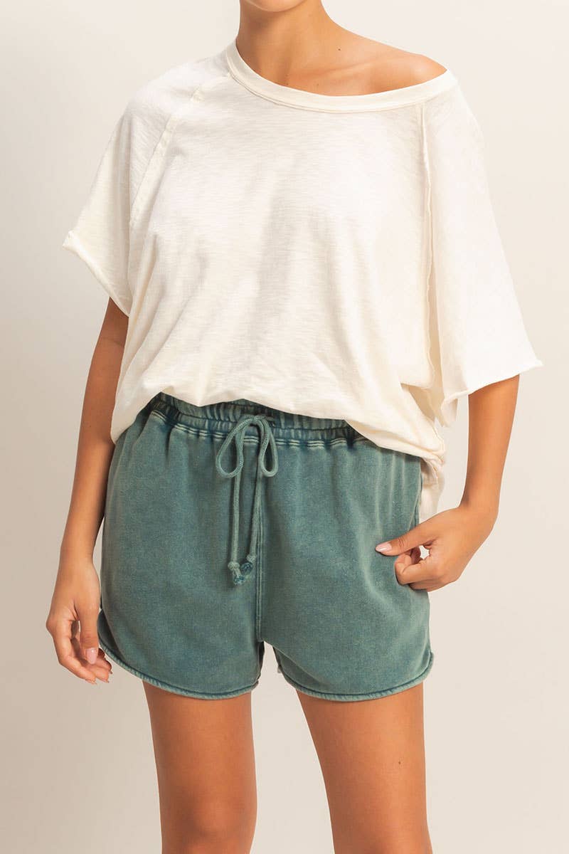 Hyfve DZ26A266 Relaxed Drawstring Shorts