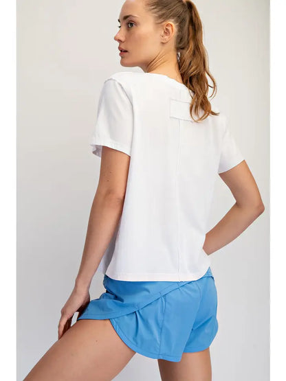Rae Mode T0084 Pigment Washed Cotton Tee Shirt