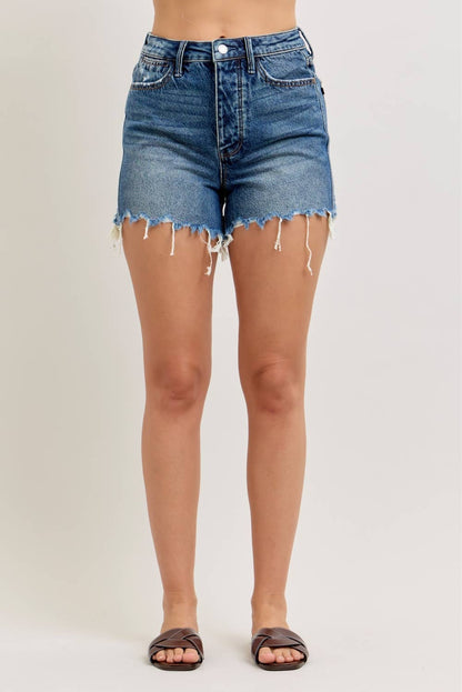 150381Dk HW Rigid Magic Cut Off Shorts