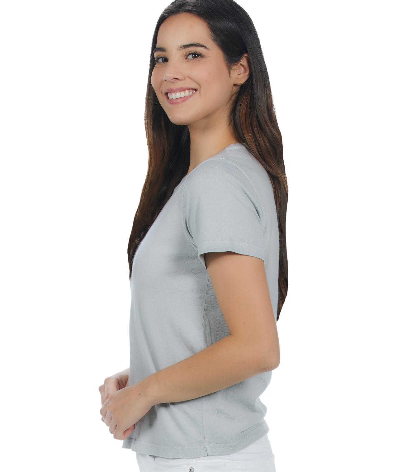 Ladies Jersey Crew Neck Cu-Tee