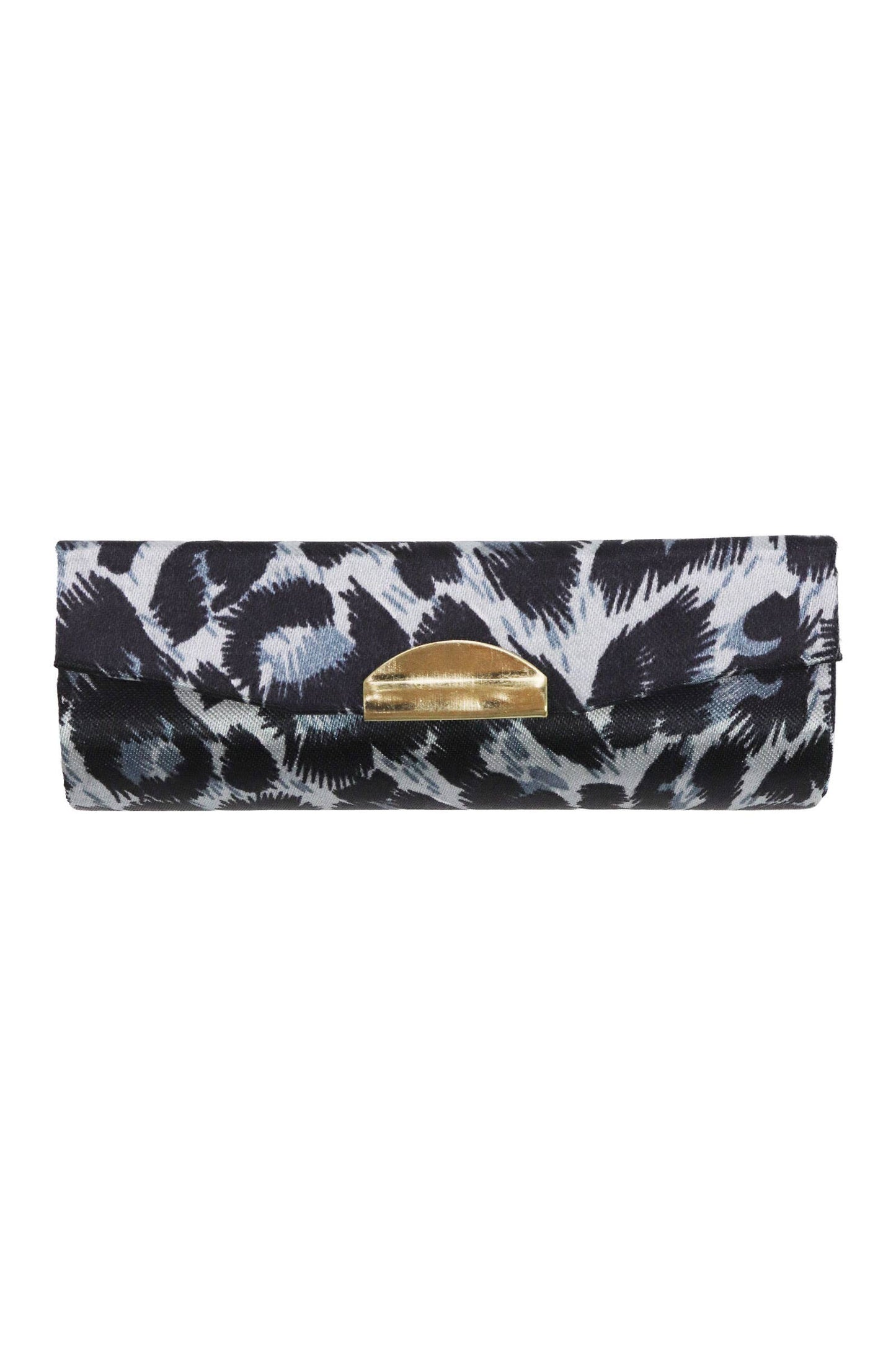 Exotic Leopard Print Satin Lipstick Case W/ Mirror